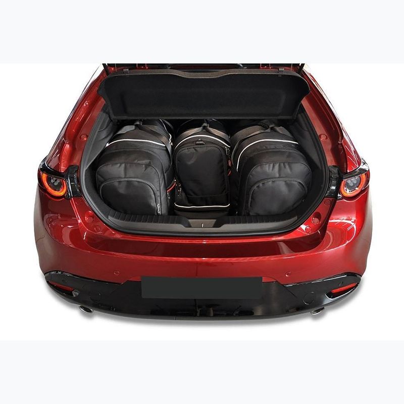 Bagažinės krepšių komplektas KJUST Mazda 3 Hatchback 2018+ 4 vnt. Juodas 14