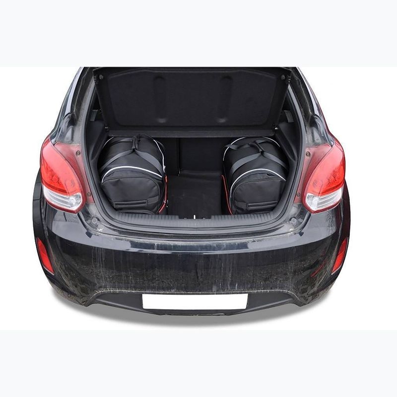 Bagažinės krepšių komplektas KJUST Hyundai Veloster Coupe 2011-2014 3 vnt black 11