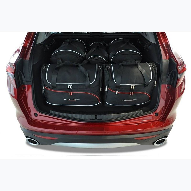 Bagažinės krepšių komplektas KJUST Alfa Romeo Stelvio 2017+ 5 vnt. Juodas 15