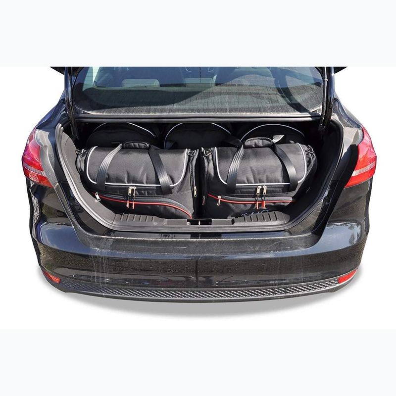 Bagažinės krepšių komplektas KJUST Ford Focus Limousine 2011-2018 5 vnt black 15