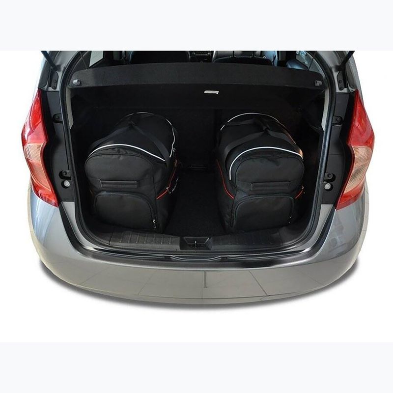 Bagažinės krepšių komplektas KJUST Nissan Note 2013-2016 3 vnt. juodas 12