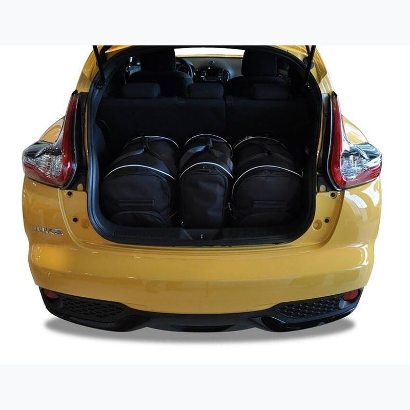 Bagažinės krepšių komplektas KJUST Nissan Juke 2010-2019 3 vnt. juodas 12