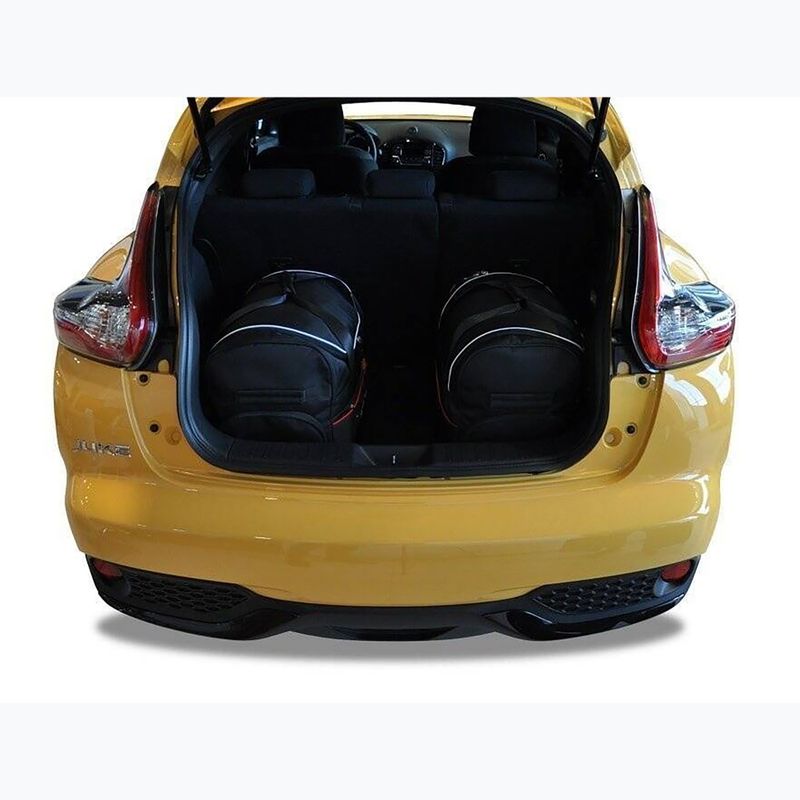 Bagažinės krepšių komplektas KJUST Nissan Juke 2010-2019 3 vnt. juodas 13