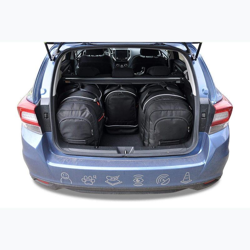 Bagažinės krepšių rinkinys KJUST Subaru Impreza 2017+ 4 vnt. Juodas 14