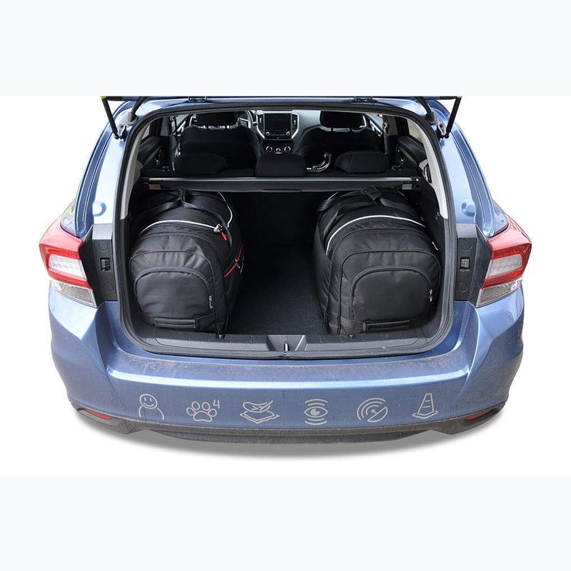 Bagažinės krepšių rinkinys KJUST Subaru Impreza 2017+ 4 vnt. Juodas 15