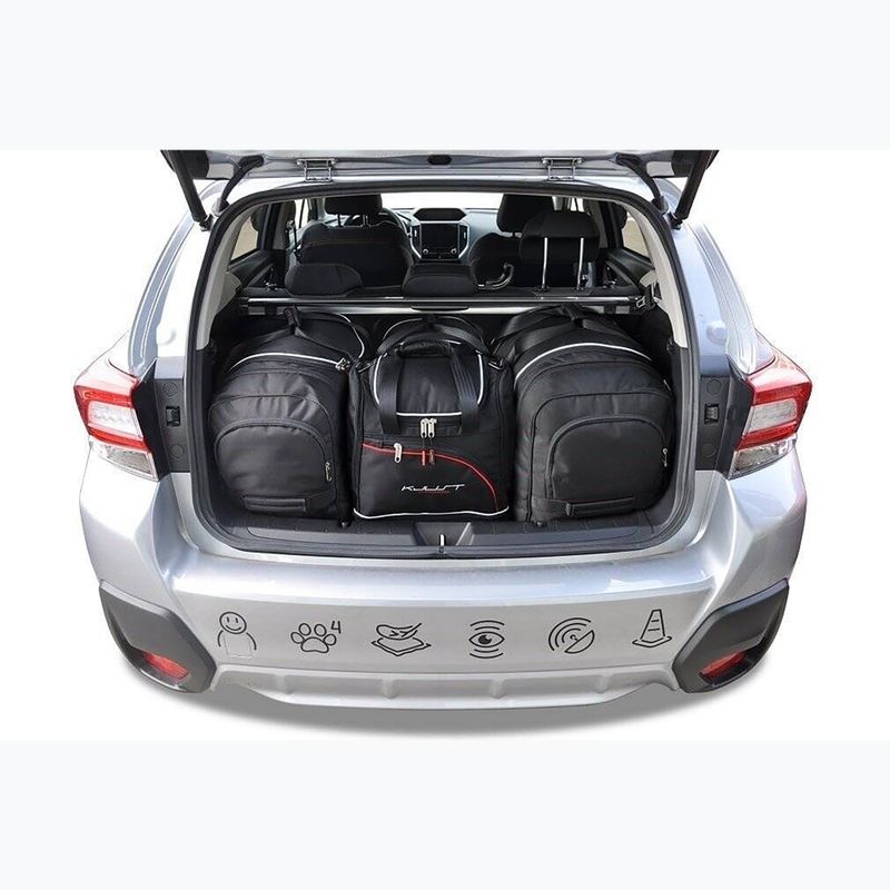 Bagažinės krepšių rinkinys KJUST Subaru Xv 2017+ 4 vnt. Juodas 12