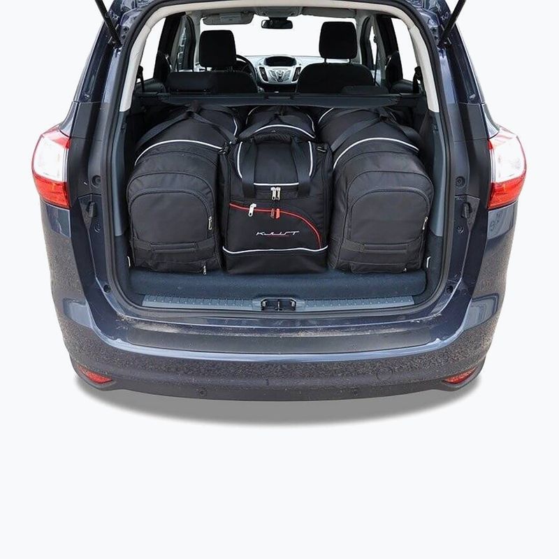 Bagažinės krepšių komplektas KJUST Ford Grand C-Max 2010-2015 4 vnt black 14