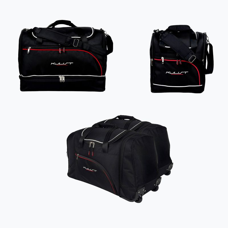 Bagažinės krepšių rinkinys KJUST Renault Megane Coupe 2008+2016 4 vnt. Juodas