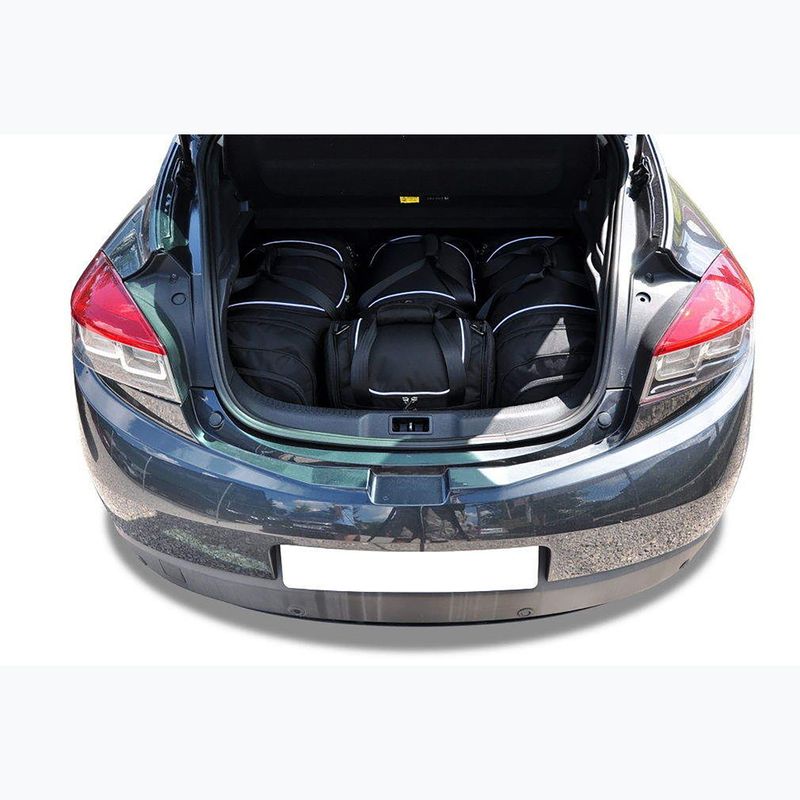 Bagažinės krepšių rinkinys KJUST Renault Megane Coupe 2008+2016 4 vnt. Juodas 10