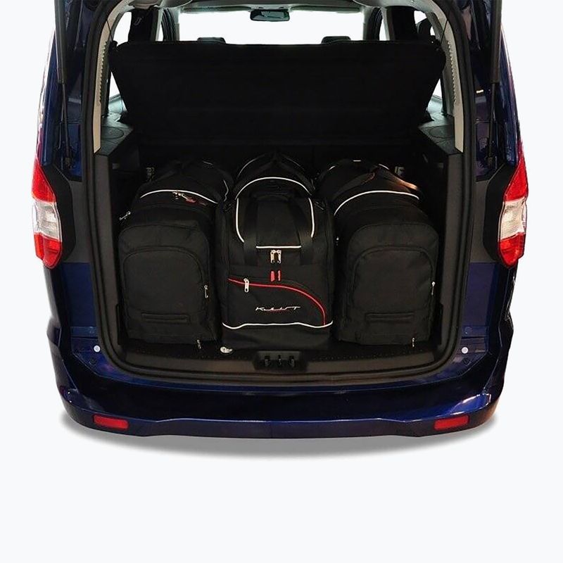 Bagažinės krepšių komplektas KJUST Ford Tourneo Courier 2014+ 4 vnt black 14