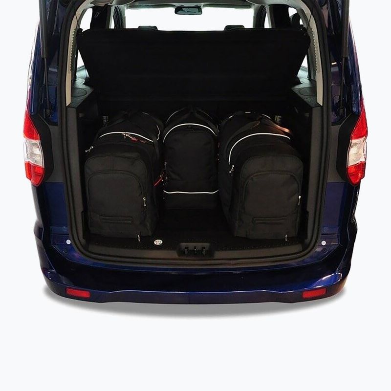 Bagažinės krepšių komplektas KJUST Ford Tourneo Courier 2014+ 4 vnt black 15