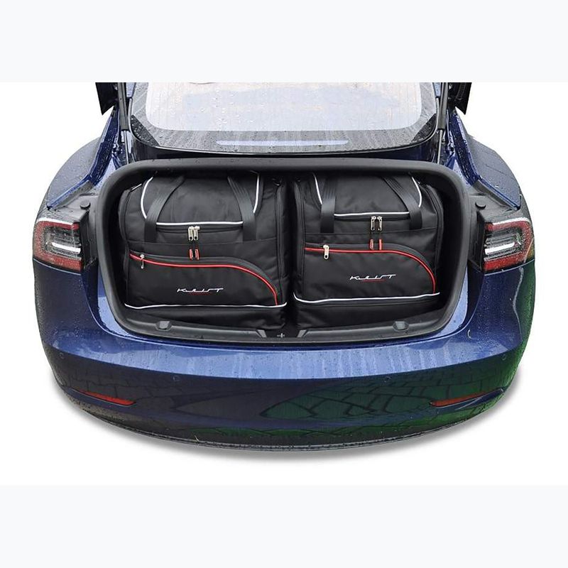 Bagažinės krepšių rinkinys KJUST Tesla Model 3 2017-2023 5 vnt. Juodas 13