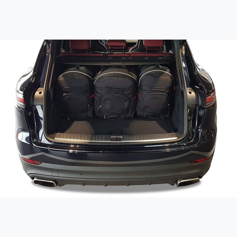 Bagažinės krepšių rinkinys KJUST Porsche Cayenne 2017+ 5 vnt. Juodas 15