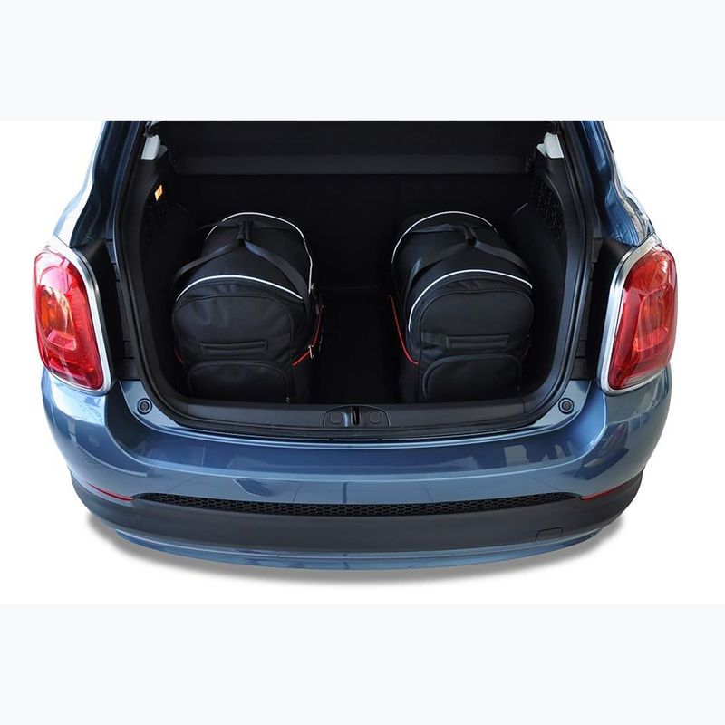 Bagažinės krepšių komplektas KJUST Fiat 500X 2014+ 3 vnt black 15
