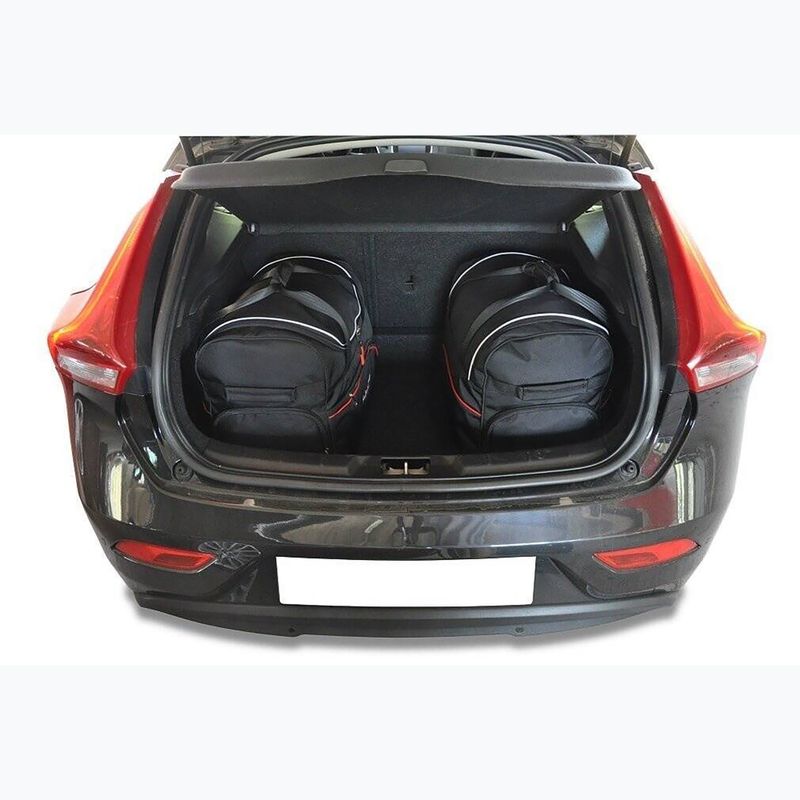 Bagažinės krepšių komplektas KJUST Volvo V40 Hatchback 2012-2019 3 vnt. juodas 12