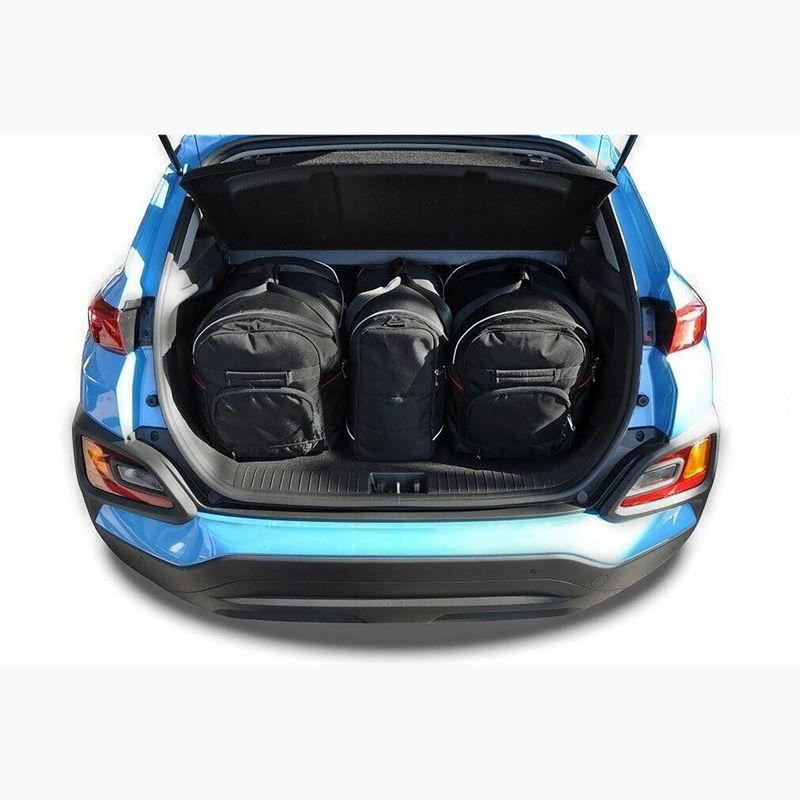 Bagažinės krepšių komplektas KJUST Hyundai Kona 2017-2022 3 vnt black 15