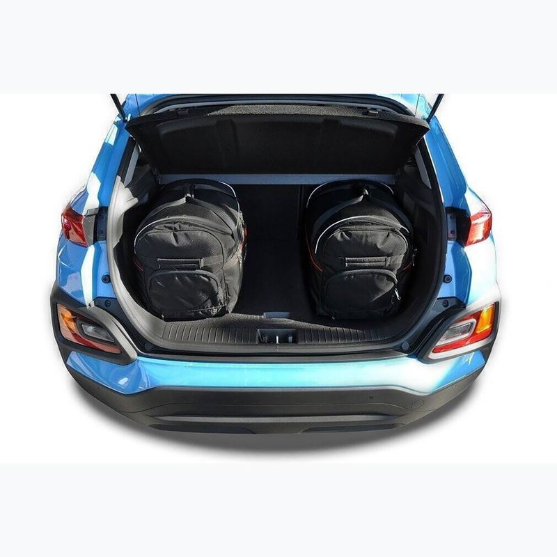 Bagažinės krepšių komplektas KJUST Hyundai Kona 2017-2022 3 vnt black 16