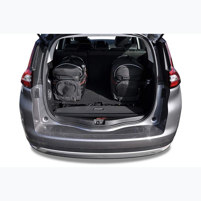 Bagažinės krepšių rinkinys KJUST Renault Grand Scenic 2016-2021 5 vnt. Juodas 13