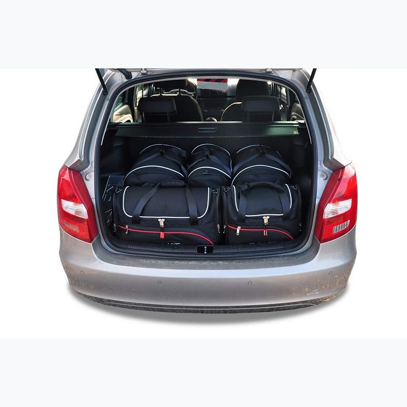 Bagažinės krepšių rinkinys KJUST Skoda Fabia Combi 2007-2014 5 vnt. Juodas 12
