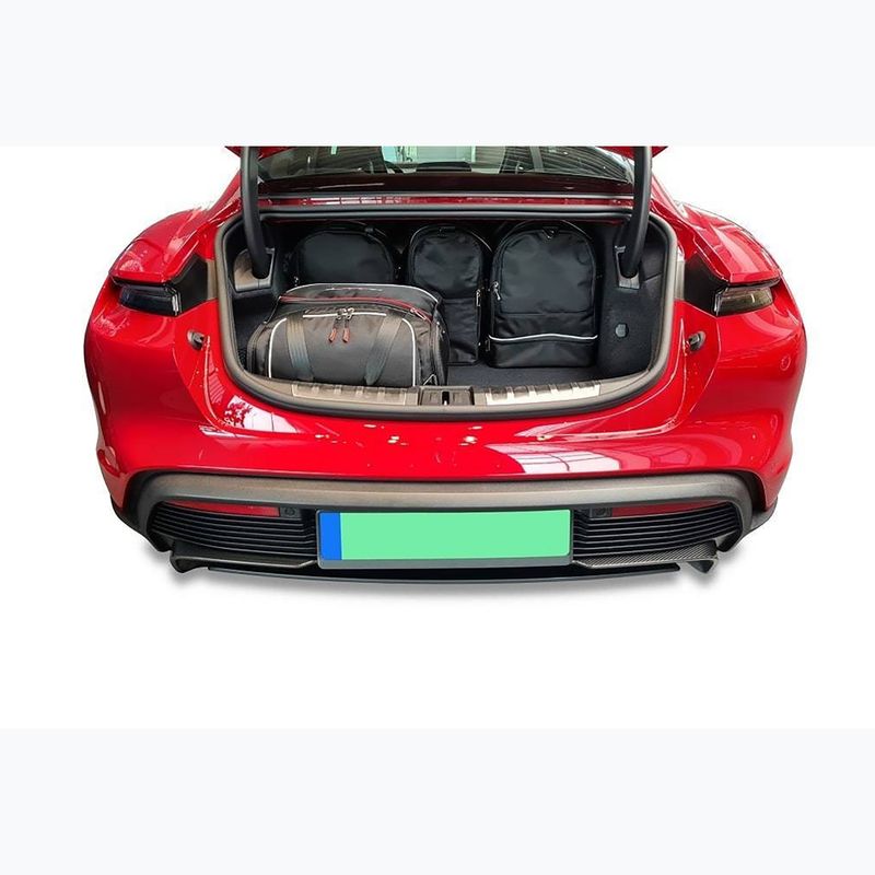 Bagažinės krepšių rinkinys KJUST Porsche Taycan 2019+ 5 vnt. Juodas 12
