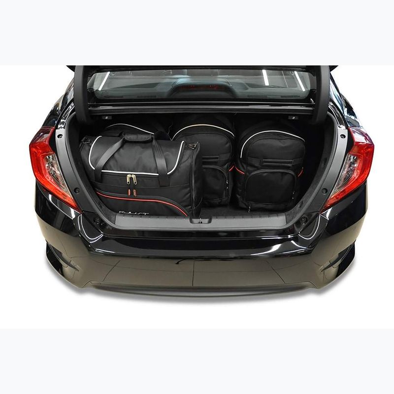 Bagažinės krepšių komplektas KJUST Honda Civic Limousine 2017-2021 5 vnt black 13
