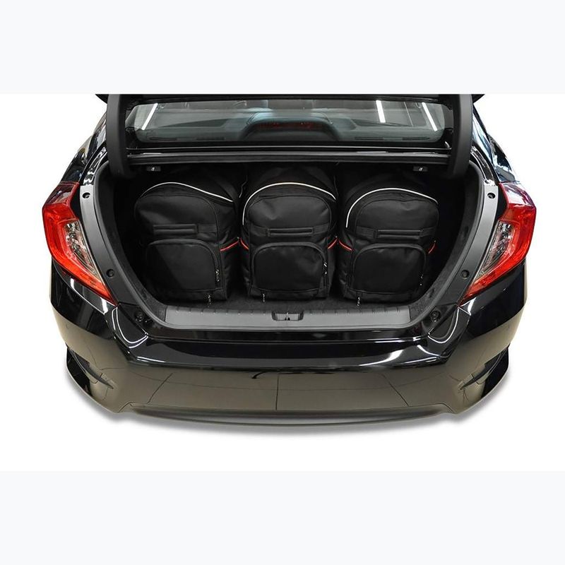 Bagažinės krepšių komplektas KJUST Honda Civic Limousine 2017-2021 5 vnt black 14