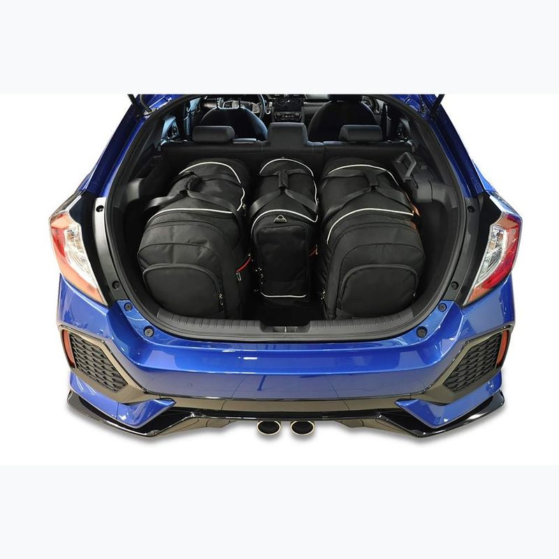 Bagažinės krepšių komplektas KJUST Honda Civic Hatchback 2017-2021 4 vnt black 15