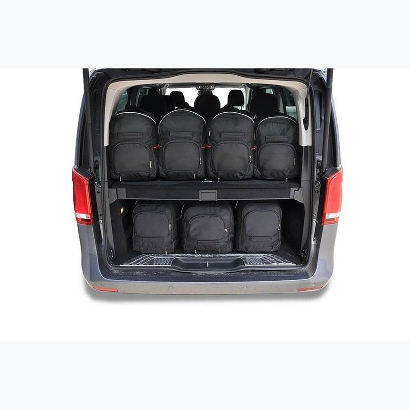 Bagažinės krepšių komplektas KJUST Mercedes-Benz V Extra Long 2014+ 7 vnt. juodas 8