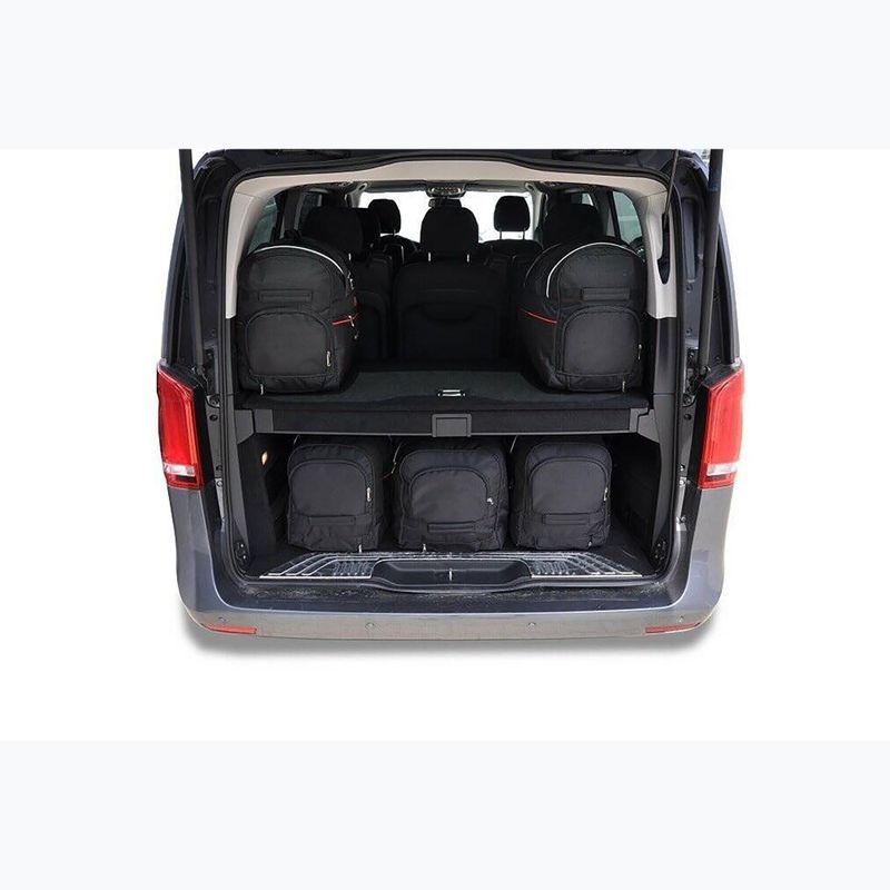 Bagažinės krepšių komplektas KJUST Mercedes-Benz V Extra Long 2014+ 7 vnt. juodas 9