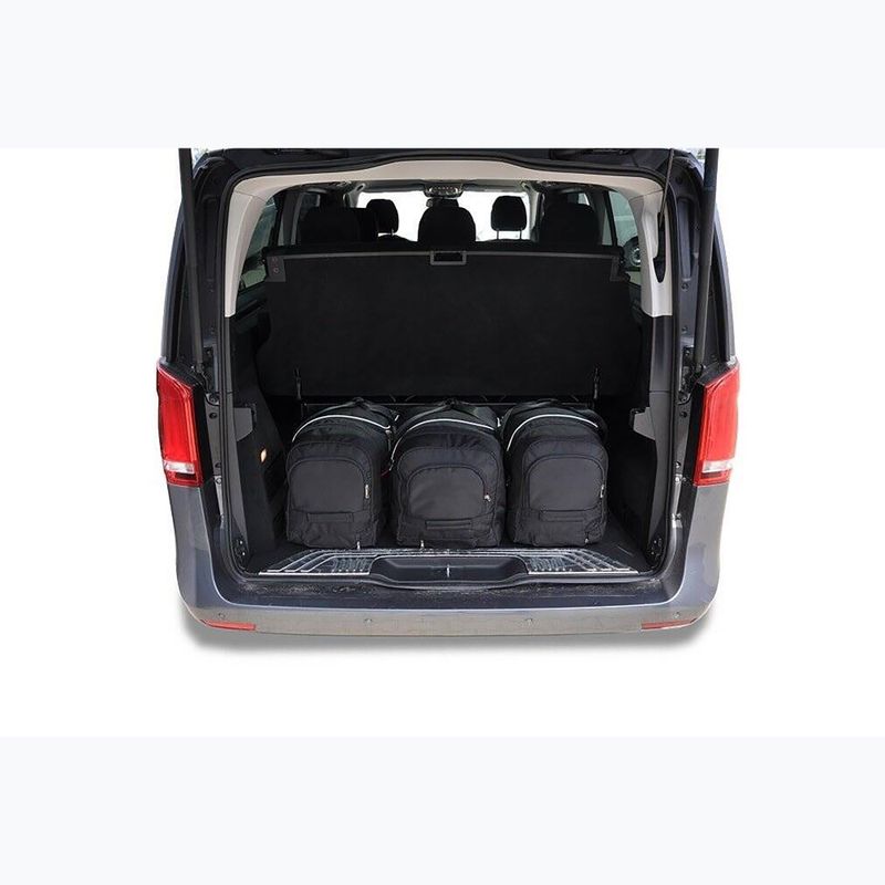 Bagažinės krepšių komplektas KJUST Mercedes-Benz V Extra Long 2014+ 7 vnt. juodas 10