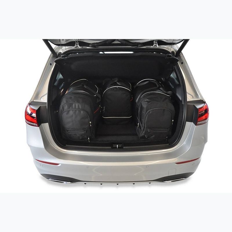 Bagažinės krepšių komplektas KJUST Mercedes-Benz B 2016+ 4 vnt. Juodas 14