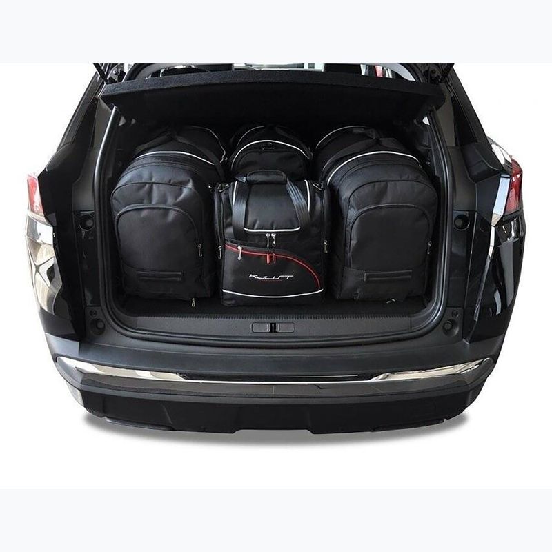 Bagažinės krepšių rinkinys KJUST Peugeot 3008 Hybrid Phev 2019+ 4 vnt. Juodas 13