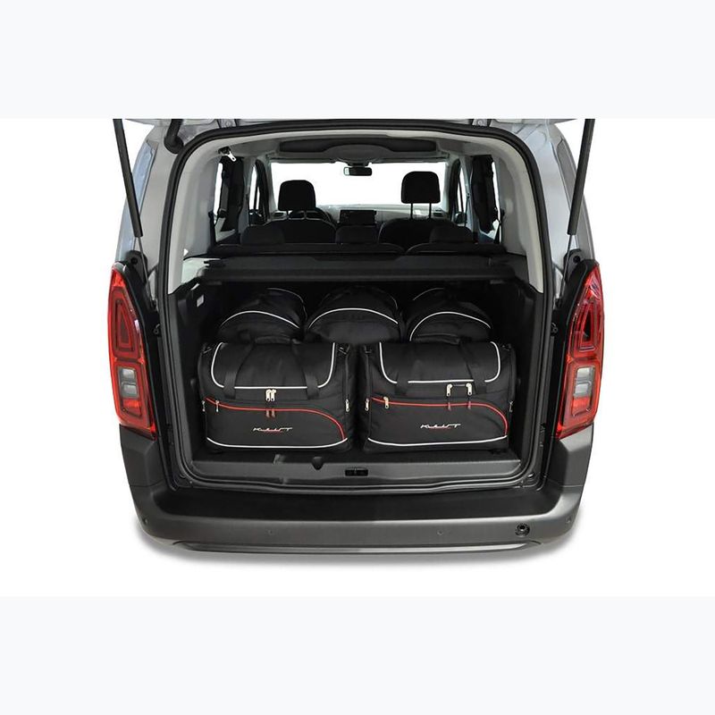 Bagažinės krepšių komplektas KJUST Citroen Berlingo M 2018+ 5 vnt black 12