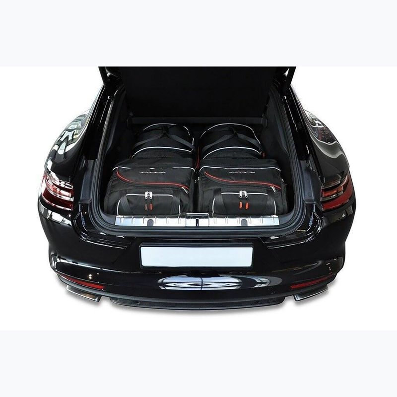 Bagažinės krepšių rinkinys KJUST Porsche Panamera 2016+ 4 vnt. Juodas 12