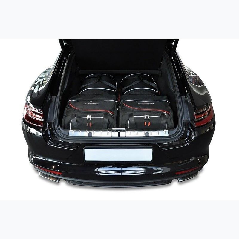 Bagažinės krepšių rinkinys KJUST Porsche Panamera E-Hybrid 2016+ 4 vnt. Juodas 11
