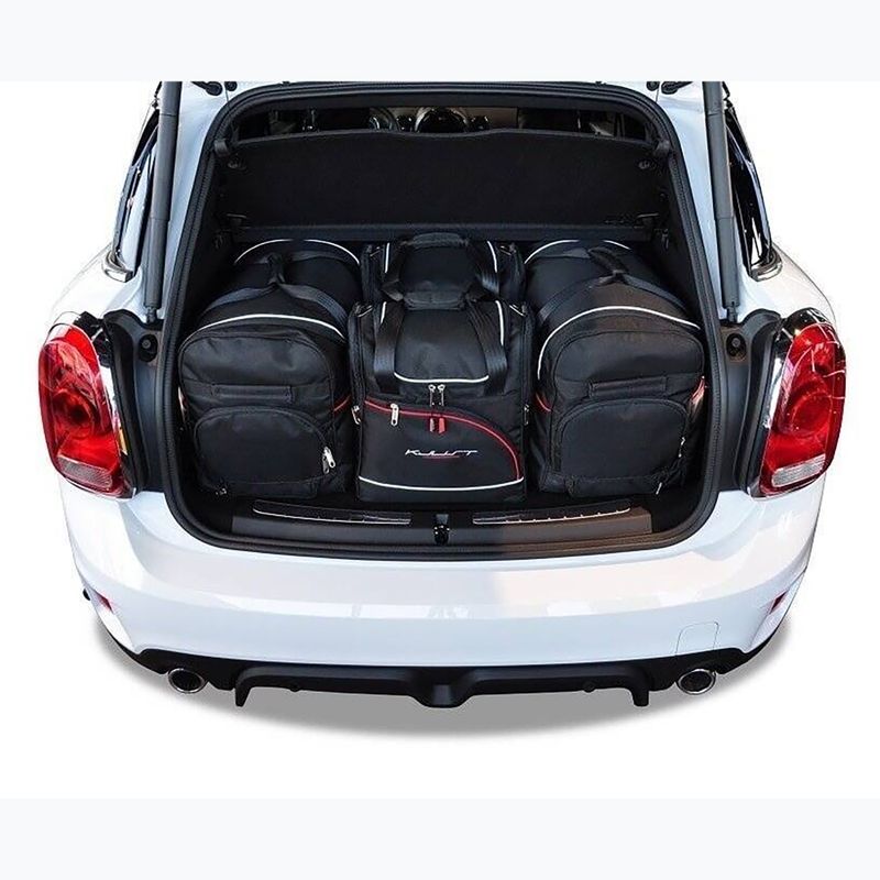 Bagažinės krepšių komplektas KJUST Mini Countryman Plug-In Hybrid 2017-2023 4 vnt. juodas 12