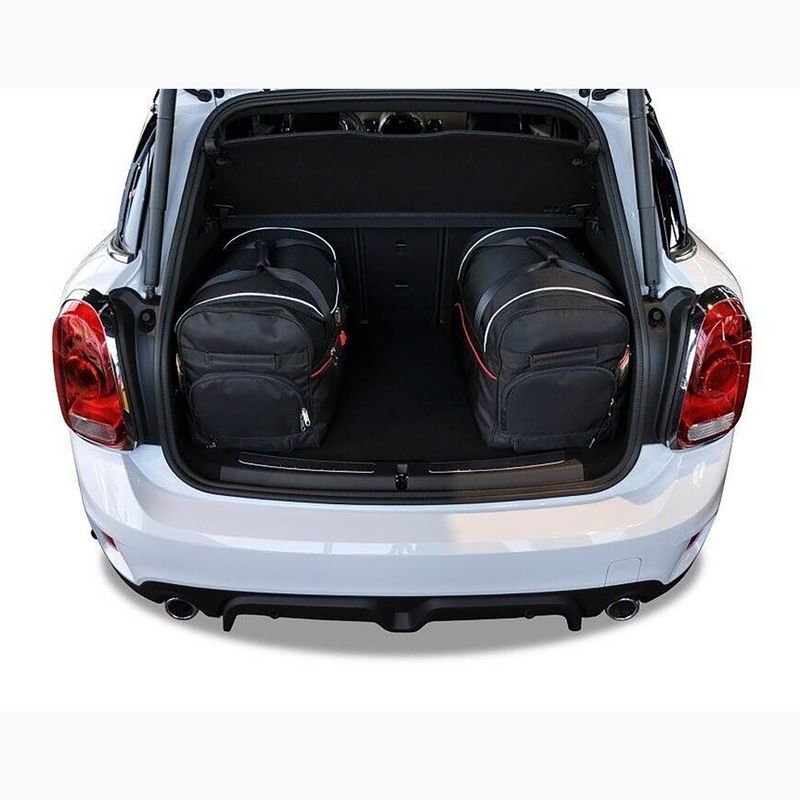 Bagažinės krepšių komplektas KJUST Mini Countryman Plug-In Hybrid 2017-2023 4 vnt. juodas 14