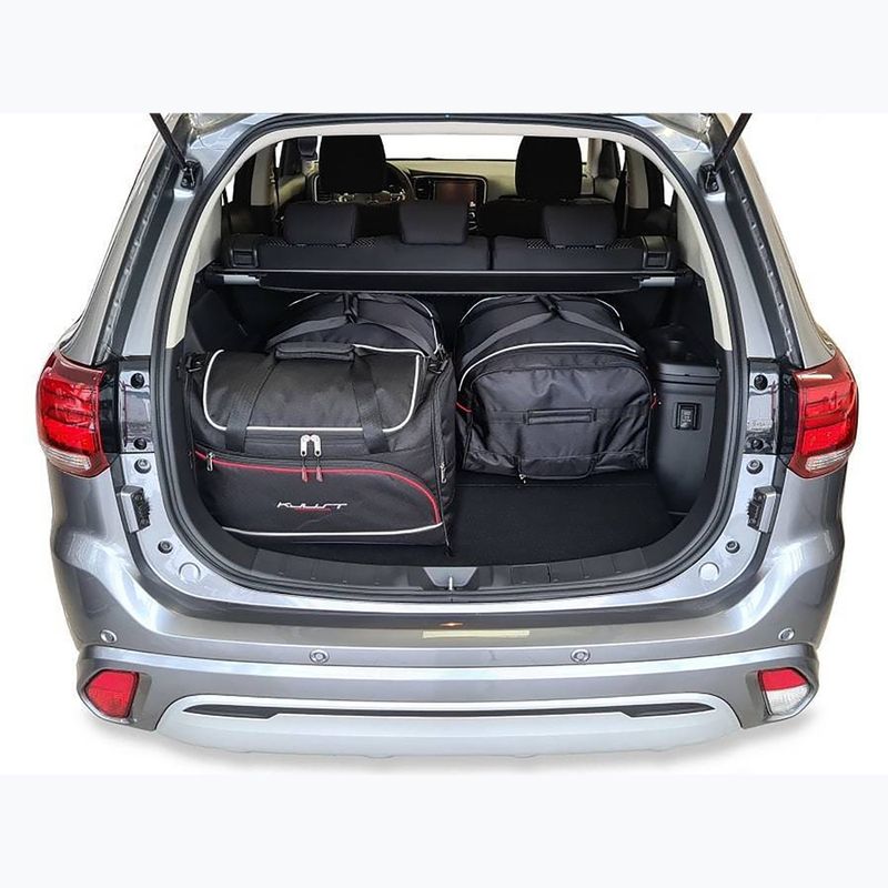 Bagažinės krepšių komplektas KJUST Mitsubishi Outlander Phev 2014-2022 4 vnt. juodas 12