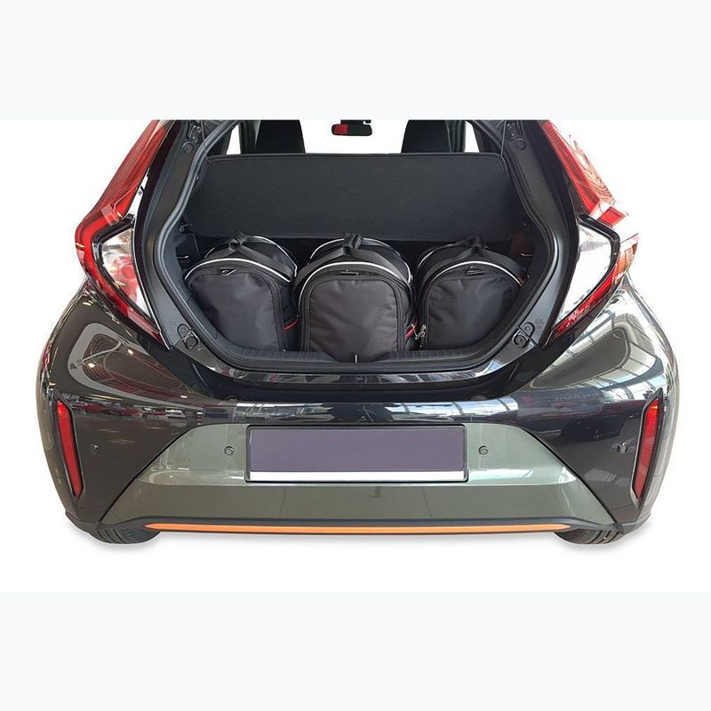 Bagažinės krepšių rinkinys KJUST Toyota Aygo X 2022+ 3 vnt. Juodas 13
