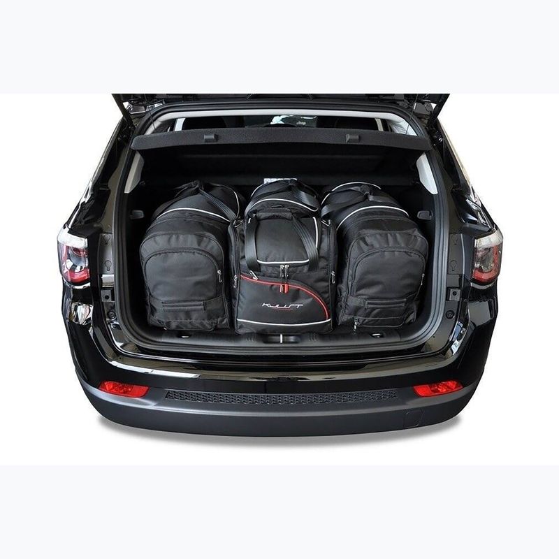 Bagažinės krepšių komplektas KJUST Jeep Compass Phev 2020+ 4 vnt black 17