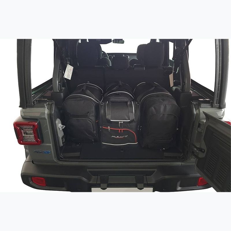 Bagažinės krepšių rinkinys KJUST Jeep Wrangler Phev 2018+ 4 vnt. juodas 18