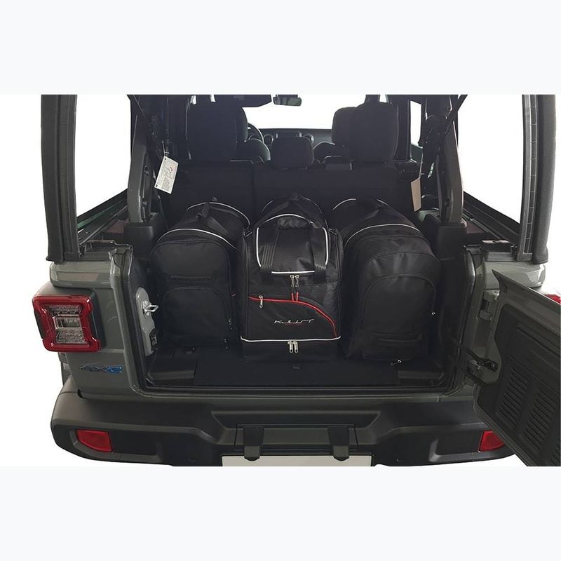Bagažinės krepšių komplektas KJUST Jeep Wrangler Phev 2021+ 4 vnt black 16