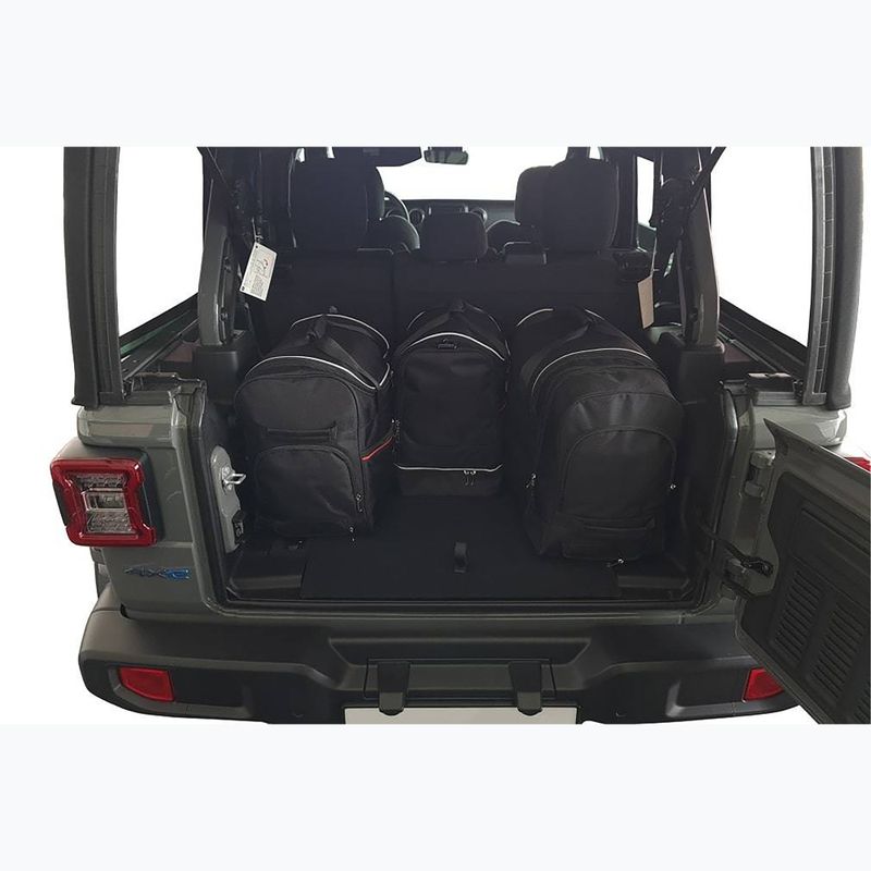 Bagažinės krepšių komplektas KJUST Jeep Wrangler Phev 2021+ 4 vnt black 17
