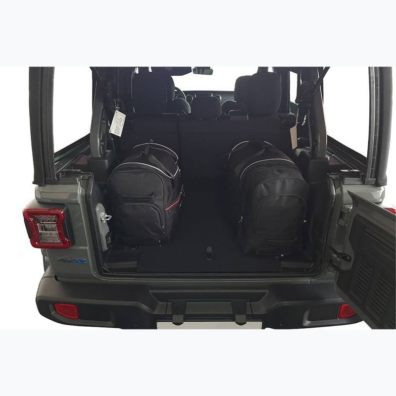 Bagažinės krepšių komplektas KJUST Jeep Wrangler Phev 2021+ 4 vnt black 18