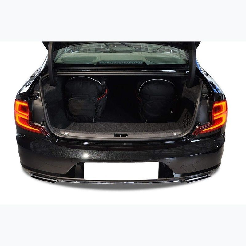 Bagažinės krepšių komplektas KJUST Volvo S90 PHEV 2019+ 5 vnt. juodas 19