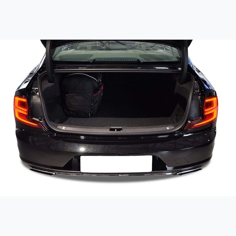 Bagažinės krepšių komplektas KJUST Volvo S90 PHEV 2019+ 5 vnt. juodas 20