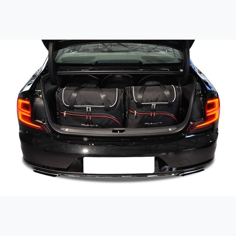 Bagažinės krepšių komplektas KJUST Volvo S90 PHEV 2019+ 5 vnt. juodas 16