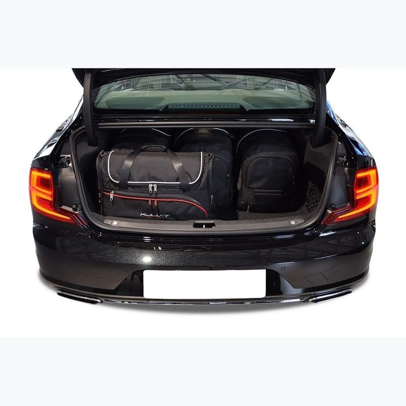 Bagažinės krepšių komplektas KJUST Volvo S90 PHEV 2019+ 5 vnt. juodas 17