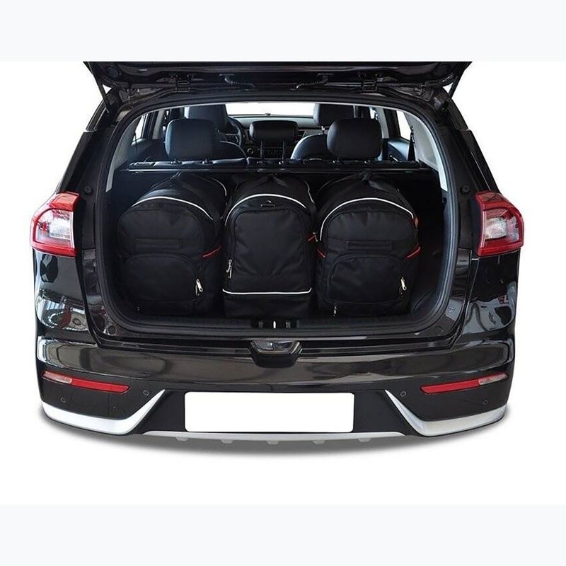 Bagažinės krepšių komplektas KJUST Kia Niro Phev 2017-2022 3 vnt black 10