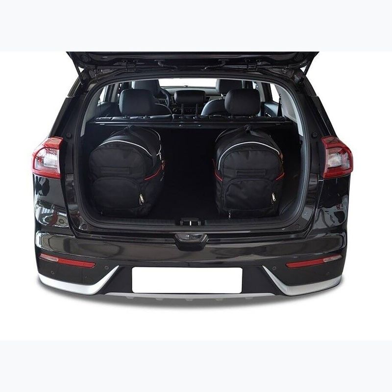 Bagažinės krepšių komplektas KJUST Kia Niro Phev 2017-2022 3 vnt black 11